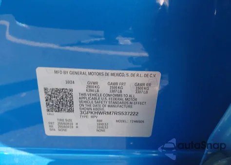 2024 Honda Prologue Touring from USA, damaged, VIN 3GPKHWRM7RS537222